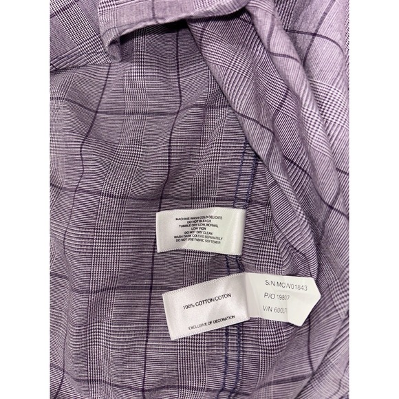 Cutter & Buck LSU Tigers Button Down Performance Shirt Men's Plaid Golf XXL - Picture 8 of 8